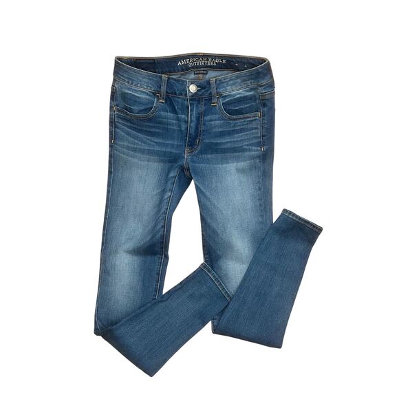 American Eagle Super Stretch Jeggings Size 6 Long - Picture 1 of 4